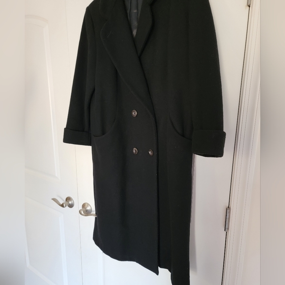 Vintage DONNY BROOK WOOL COAT JACKET DOUBLE BREASTED BUTTON UP LONG SIZE 10P - Picture 14 of 16